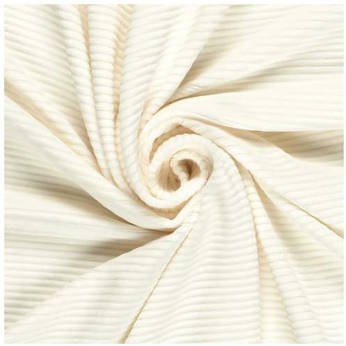 Velour Nicky Kord-Stoff breit gerippt elastisch uni ab 50 x 155cm Oeko-Tex
