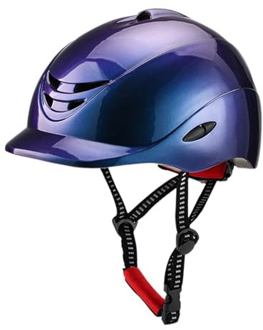 Harilla Reithelm, Starter-Reithut, leichte, verstellbare Reitkappe für Pferdeausrüstung, zum Reiten, Blau