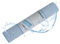 KARAT Badewannenmatte 43 x 91 cm - Antirutschmatte für Badewanne, Badewanneneinlage, Duschmatte mit Saugnäpfen, rutschfeste Badematte (Azure) (Blau)