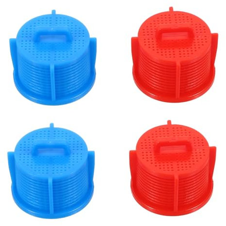 HONMEET 4pcs Washer Water Inlet Valve Filter Screen Replacements Inlet Strainer Screen Universal Fit for Washing Machine Inlet Blue Red Easy Install