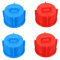 HONMEET 4pcs Washer Water Inlet Valve Filter Screen Replacements Inlet Strainer Screen Universal Fit for Washing Machine Inlet Blue Red Easy Install