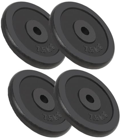Sporting Goods item-Weight Plates 4 pcs 4x7.5 kg Cast Iron
