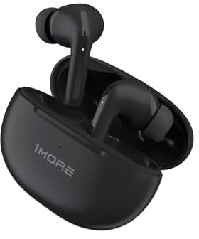 1MORE TWS Q20, Wireless Earbuds with Bluetooth 5.3, Lightweight Wireless Headphones, Headphones with ANC, 4 Microphones and AI ENC for Clear Calls, Low Latency Gaming Mode, 30H, Black