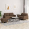 Xichuzi 3-TLG. Sofagarnitur mit Kissen Braun Stoff, Sofa Mit Relaxfunktion, Couchgarnitur, Wohnzimmer Sofa, Couch, Sofa Set 3201285
