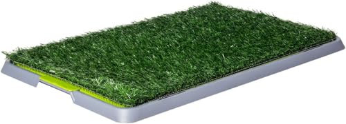 AntDau71® - Lettiera in Erba Sintetica formato Maxi per Cucciolo Cane Cani Dog Toilette WC Panno Assorbente Antibatterico ed antiodore - per la pipi in casa dei cani