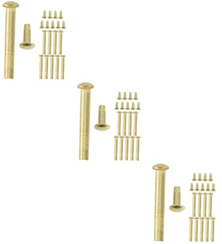 Cabilock 30sets Rivets and Nuts for Handheld Fan Repair Easy to Use Folding Fan Accessory Kit Fasteners for Repairs