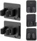 5 Pcs Broom Holder Wall Mounted, Broom Holder, Mop Wall Mounted, No Drilling Garden Tool Organizer for Bathroom, Kitchen, Office, Closet, Garage(Black)