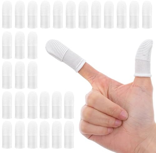 YUIANLB Dog Toothbrush Kit Finger Toothbrush Pet Teeth Cleaning Wipes for Dogs Cats Soft Fabric Washable 30 Pcs Freshens Breath Reduces Tartar Plaque Oral Care Essentials