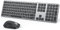 OMOTON Kit Tastiera e Mouse Wireless Bluetooth per Mac, Tastiera e Mouse Ricaricabile con 3 Canali Bluetooth per Mac Pro/Mini, MacBook Pro/Air, iMac, iMac Pro, Layout Italiano QWERTY, Grigio Spazio
