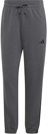adidas Damen Essentials 3-Stripes French Terry Cuffed Pants, Grey six/Black, S