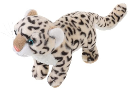 HANABASS Plüsch Schneeleopard Kuscheltier Süßes Weiches Stofftier Für Dekoration Als Spielzeug Für Neugeborene Und Kleinkinder Für Sofa Und Schlafzimmer