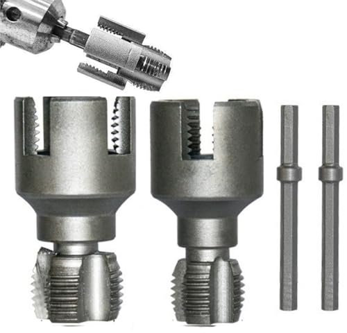 Rohrgewindeschneidwerkzeug, Rohrgewindeschneidwerkzeug, Rohrherstellungswerkzeug, doppelseitiges Design, PVC-Rohrgewindeschneidwerkzeug, 1/2 + 3/4 Rohr, wiederverwendbare Sanitärarmaturen