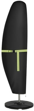 Outdoor Umbrella Covers Waterproof, Heavy Duty Parasol Protector, UV-Resistant Stable Shield, All-Weather Market Cover for Patio Balcony Yard Garden Furniture, Outdoor Use 46cm/280x30x81in