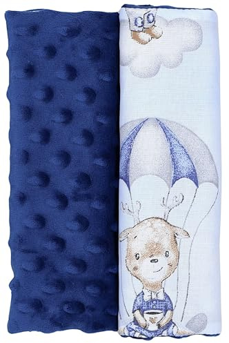 TupTam Kinder Auto Gurtschutz Gurtschoner 2er Pack, Farbe: Tiere mit Fallschirmen/Dunkelblau