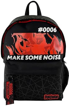 CyP Brands-Pokémon Kinderrucksack, anpassbar an Kinderwagen, Trolley, Charizard, Schulbedarf, Rucksack, Schwarz, offizielles Produkt