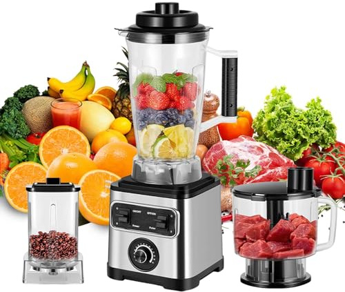 Extracteur De Jus Multifonction 3 En 1,Mixeur Haute Puissance, Broyeur For Usage Domestique, Grande Capacité De 3 L