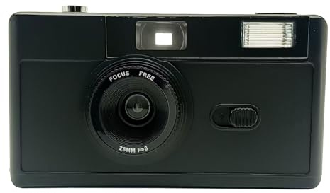35mm Camera Not Disposables 135 Film Fool Student Retro Machine with Flashing Light for Travel