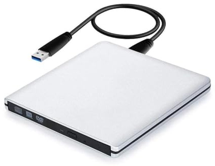 Lettore DVD, Unità Blu-Ray Esterna 4K Ultra Sottile - Masterizzatore Blu-Ray 3D USB 3.0 Lettore Di Masterizzazione Lettore CD/DVD