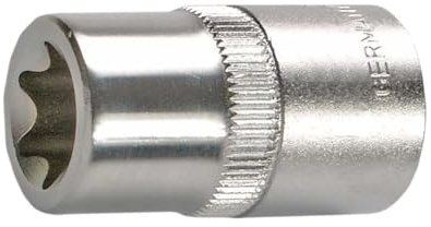 SW-Stahl 05666SB Spezialeinsatz 1/2 Zoll - E20 Steckschlüsseleinsatz | E-Profil Nuss aus Chrom-Vanadium-Stahl - Matt verchromt - 38 mm Länge - Premium Qualität für E-Torx Schrauben
