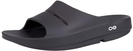 OOFOS OOahh Recovery Slide, Black - Women’s Size 11, Men’s Size 9