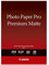 Canon Fotopapier PM-101 Premium matt - DIN A3, 20 Blatt (210 g/qm) für Tintenstrahldrucker, 2028049