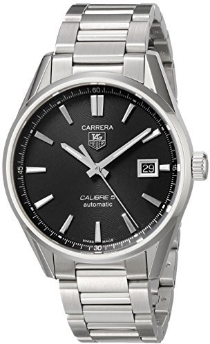 TAG Heuer Herren-Armbanduhr Analog Automatik Edelstahl WAR211A.BA0782, silber/schwarz