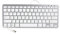 iKKEGOL Mini USB Slim Wired 78 Key Small Super Thin Compact Keyboard for Desktop Laptop PC Win 7 US Layout (White)