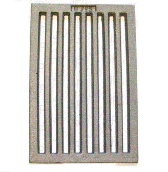 Termopen Kaminofenrost TR2132 Ofenrost ~21x32cm eckig aus Guss in Grau, Modern, für Holzöfen, Kaminöfen, Kamineinsätze