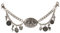 Alpenflüstern Trachten-Charivari Ferdi - Hochwertiger Herren-Trachtenschmuck mit Trophäen-Anhängern für die Lederhose, (antik-silber-farben) HCH013