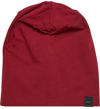 MSTRDS Unisex Erwachsene Jersey Beanie Strickmütze, Braun (Maroon 1138,4564), One Size (L/XL)