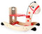 small foot Foot 10387 Schaukelpferd „Stern“ aus Holz, mit Rückenbügel und Holzgriffen für sicheren Halt, ab 2 Jahren Spielzeug, Brown, 65 x 29 x 10 cm