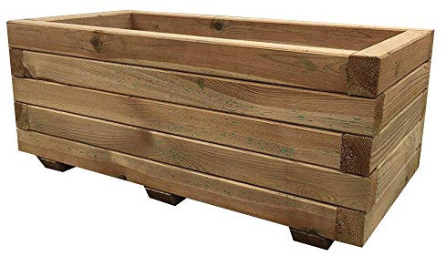 Simply Wood Tanalised Pressure Treated Trough Planter – LARGE