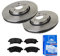 ATE Bremsen-Set 2 Bremsscheiben + Bremsbeläge Ø295 Einbau Vorne Bremsscheiben-Set Scheibenbremsen passend für Toyota Avensis Verso xR2x