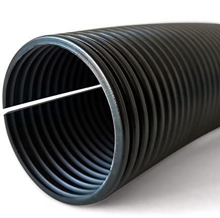 Wellrohr 5, 10, 25 oder 50 Meter Wellschlauch Isolierrohr Kabel Schutz Rohr Leerrohr (5m Meter, 17 mm innen / 21 mm außen - geschlitzt)