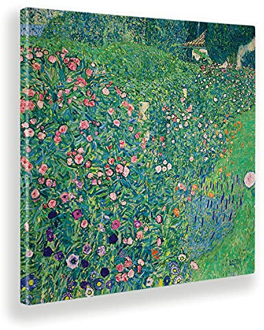Giallobus - Gemälde - Gustav Klimt - Italienischer Garten - Leinwand mit Standardrahmen - 70x70 - Bereit zum Aufhängen - Moderne Gemälde für zu Hause