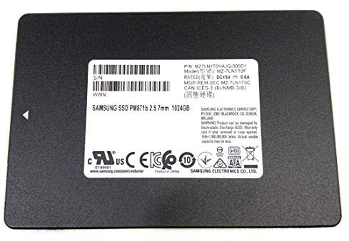 Samsung SSD 1TB PM871b 2.5 SATA 6 Gb/s 1024GB MZ7LN1T0HAJQ Solid State Drive