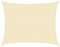 vidaXL Voile d'Ombrage Bâche de Voile de Soleil Toile d'Ombrage Protection UV Jardin Terrasse Balcon Extérieur 160 g/m² Crème 6x7 m PEHD