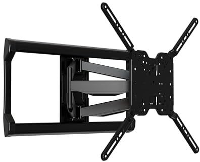 SANUS OLF24 Vollbewegliche TV-Wandhalterung für Fernseher bis zu 90 Zoll – Premium-Design, ausziehbar bis 61 cm, mit Fingerspitzen-Dreh- und Neigungswinkel – einfache Installation in 20 Minuten