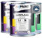 myPaint 2in1 Buntlack Seidenmatt (2,25L Reinweiß/Weiß RAL 9010) – Wetterfeste Holzfarbe Holzlack Küchenmöbellack. Getrocknet auch für Kinderspielzeug. Schnelltrocknend, Für Innen Außen