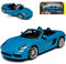 Porsche 718 Boxter 982 Cabrio Miami Blau Ab 2016 1/24 Burago Modell Auto mit individiuellem Wunschkennzeichen