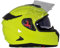 Full Face Motorradhelm mit Doppelvisier BHR 813 Race | Full Face Motorradhelm ECE homologiert mit Sonnenblende | Mann/Frau | Fluo GELB | M