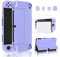 FANPL Flip Case for Nintendo Switch OLED Model, Hard Shell Cute Protective Cover for Switch OLED and Joy Con Controller with Screen Protector and 4 Thumb Grip Caps - Comfortable Touch (Purple)