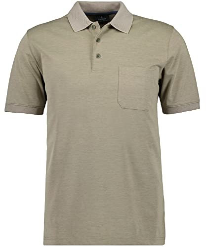 RAGMAN Herren Softknit-Polo mit Brusttasche, Kurzarm 3XL, Kitt-881