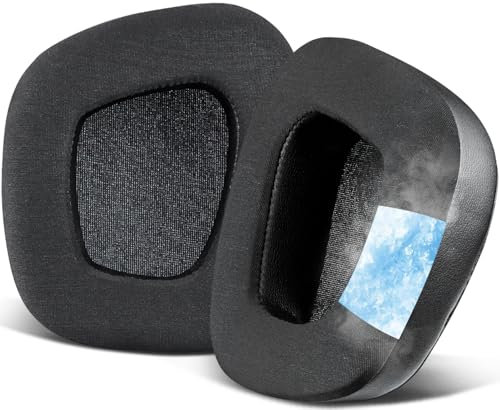SOULWIT Almohadillas Gel refrigerante Repuesto para Corsair Void/Void v2/Void Pro/Void Elite/Surround Cable e inalámbricos RGB USB Juegos Auriculares, Cojines Cascos con Espuma Aislamiento del Ruido