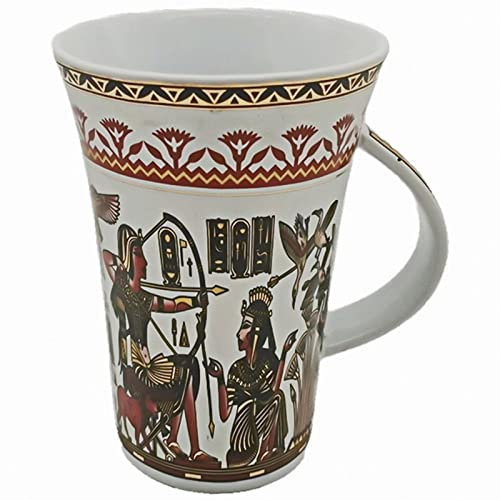 Taza de café grande de porcelana dorada de cerámica con diseño de dioses del príncipe Egipto antiguo, regalo para familiares y amigos, hogar, cafetería, restaurante, hotel, lavavajillas, microondas,