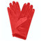 Lansonee 1 Pair Short Satin Gloves Women's Gown Gloves Vintage Opera Wedding Banquet Dress Glove for Party Dance-Red