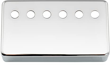 Musiclily Pro 50mm Neusilber Legierung Gitarre Humbucker Abdeckung Humbucker Pickup Covers für Import E-Gitarre, Chrom