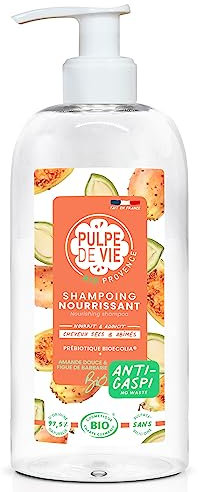 Pulpe de Vie - Shampooing Nourrissant Certifié BIO Dreamy Bubble XL 400ml - Anti-gaspi ! Amande Douce - Nourrit en Profondeur - Respecte Vos Cheveux et le Cuir Chevelu