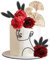 JAHEMU Tortendeko Lady Face Acryl Kuchen Boho Geburtstag Kuchendekoration für Brautparty Geburtstagsparty 37 Stück