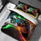 Gamepad Bettwäsche 155 x 220cm Game Controller Bettbezug Set Videospiel Action Buttons Motiv Startseite Schlafzimmer Dekor Teens Jungen Mädchen 3 teilig Bunt drucken aus Weiche Mikrofaser